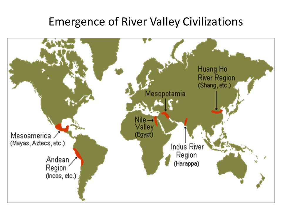 What are the 4 major River Valley Civilizations?